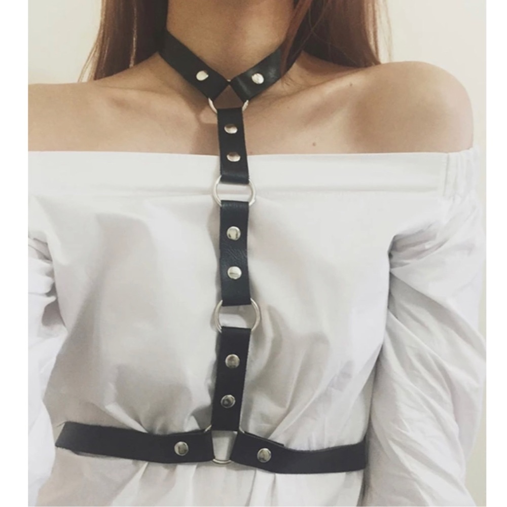 Harness Ring Leather Belt-Unisex